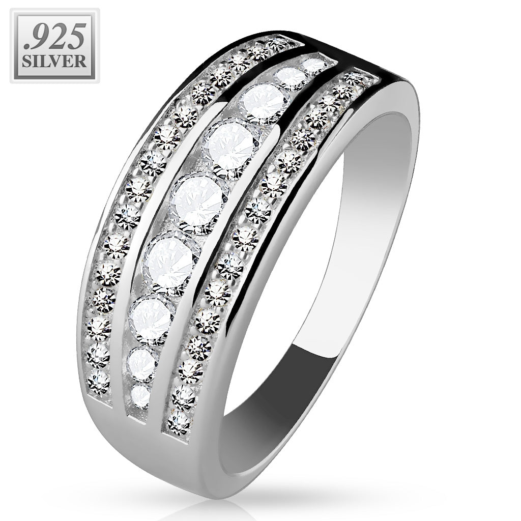 SØLV RING MED ZIRCONIA