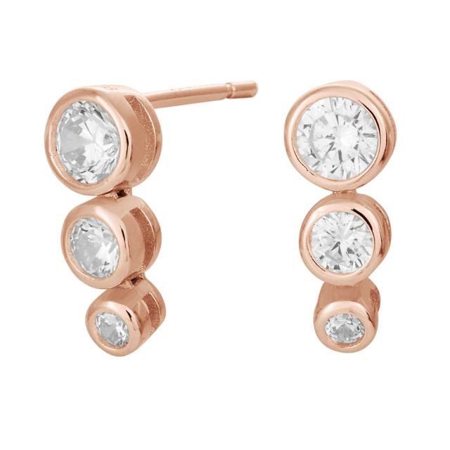 SWAROVSKI by JLN rfg. sølv øreri AMYNOR 12mm - Urma.dk