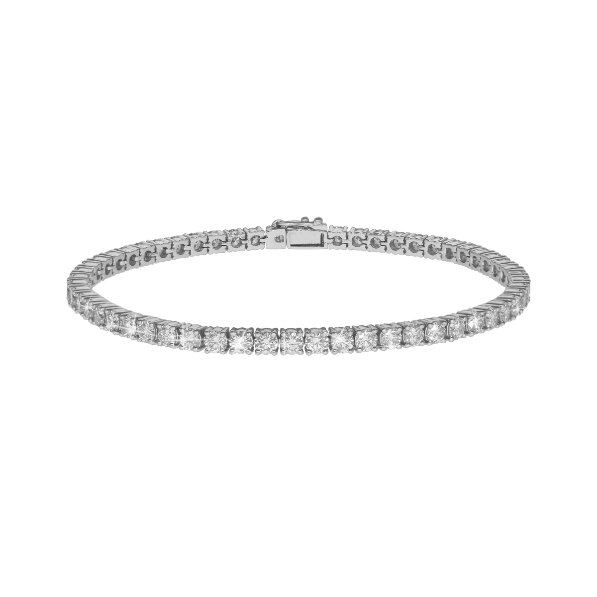 Tennis Armbånd 14 kt. hvidguld 5,00 ct. - Urma.dk
