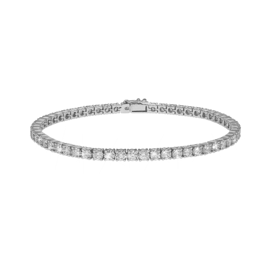 Tennis Armbånd 14 kt. hvidguld 5,00 ct. - Urma.dk