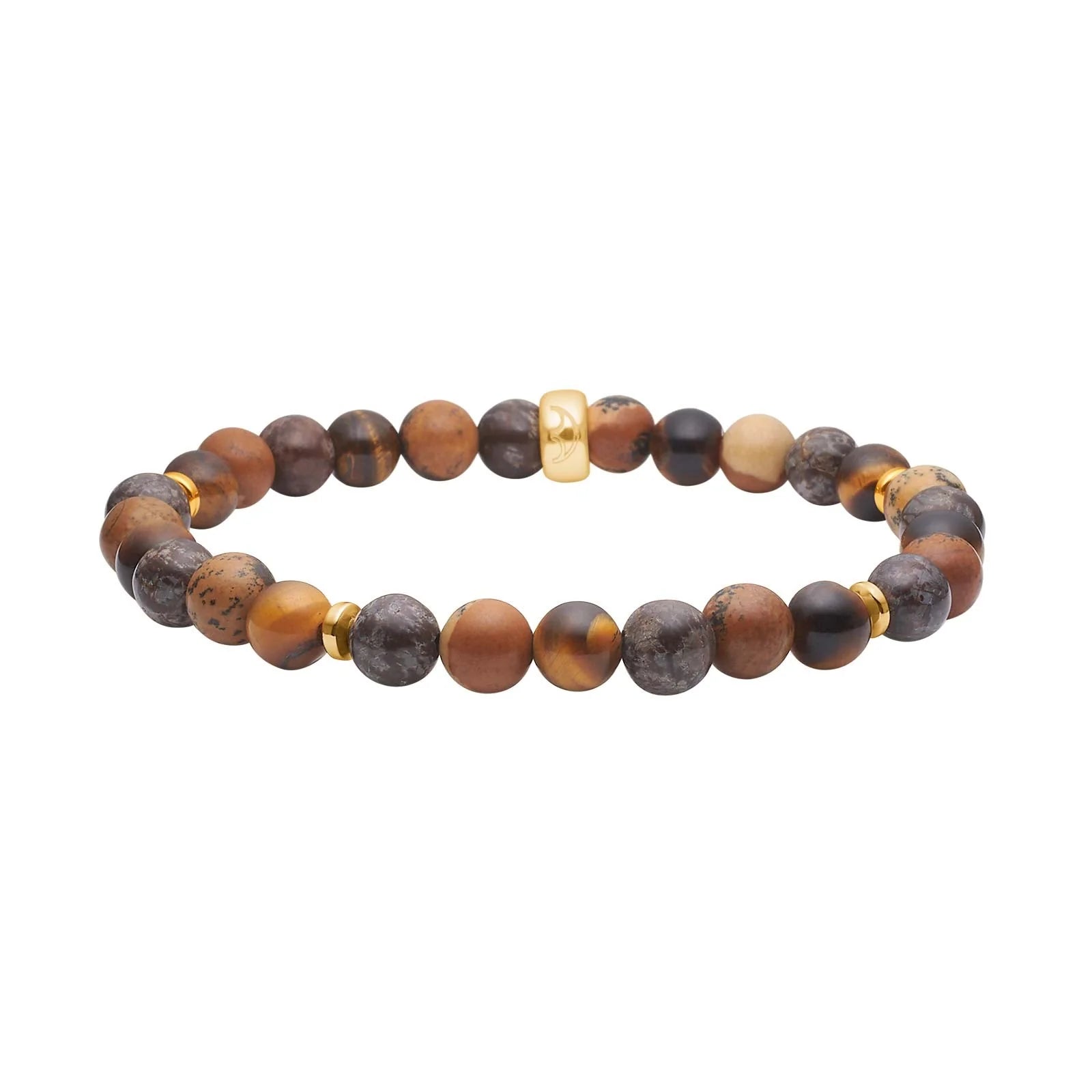 Tiger øje, jasper, hematit 6mm armbånd - Urma.dk