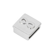 TIML firkantet sølv led med - Infinity tegn 8 mm - Urma.dk