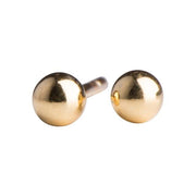 Titanium ørestikker 3 mm forgyldt kugle - Urma.dk