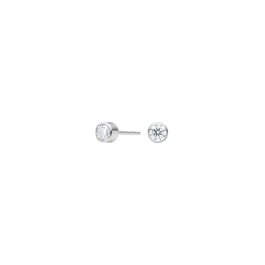 Titanium ørestikker 4mm cz - Urma.dk