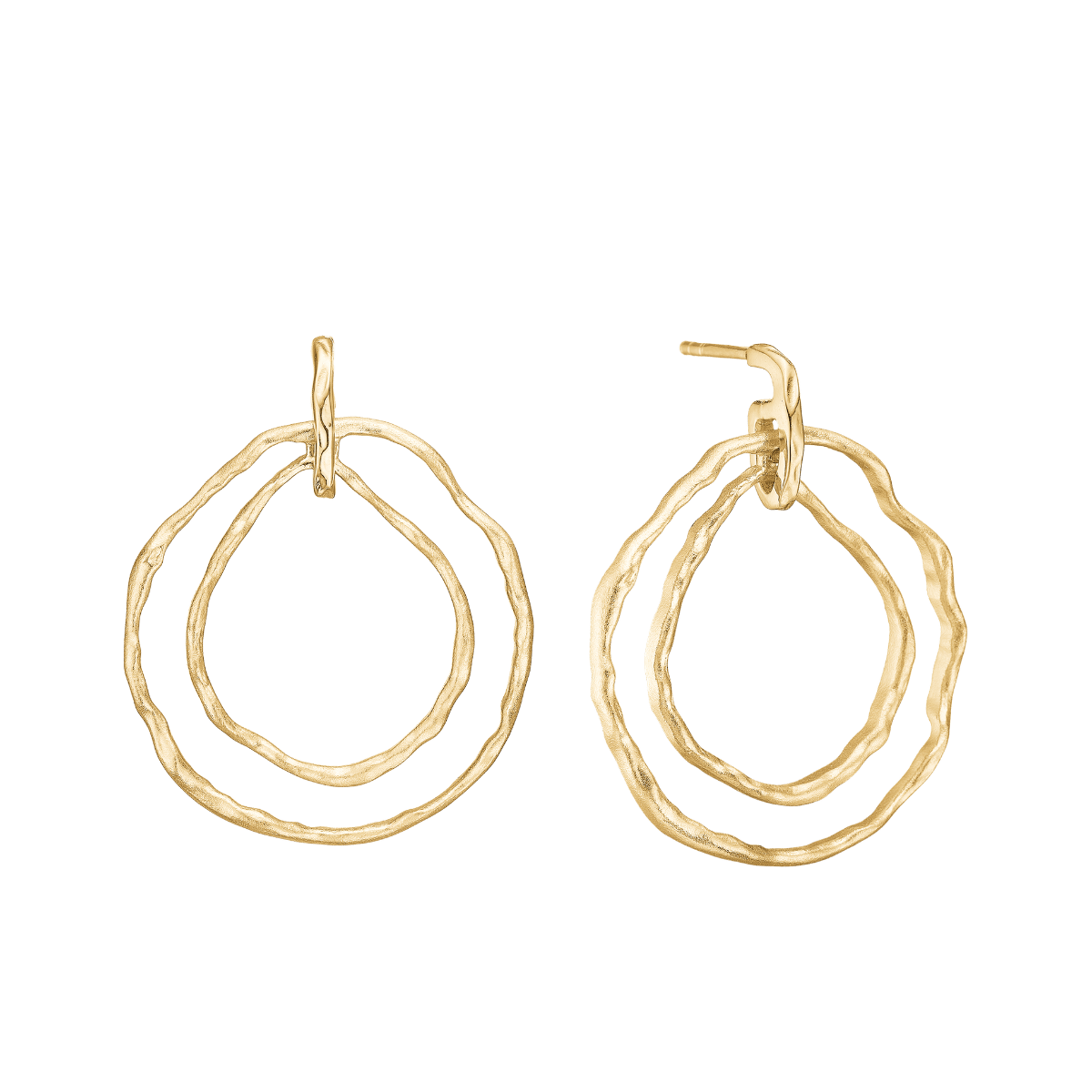 To Cirkler, øreringe, forg - Urma.dk