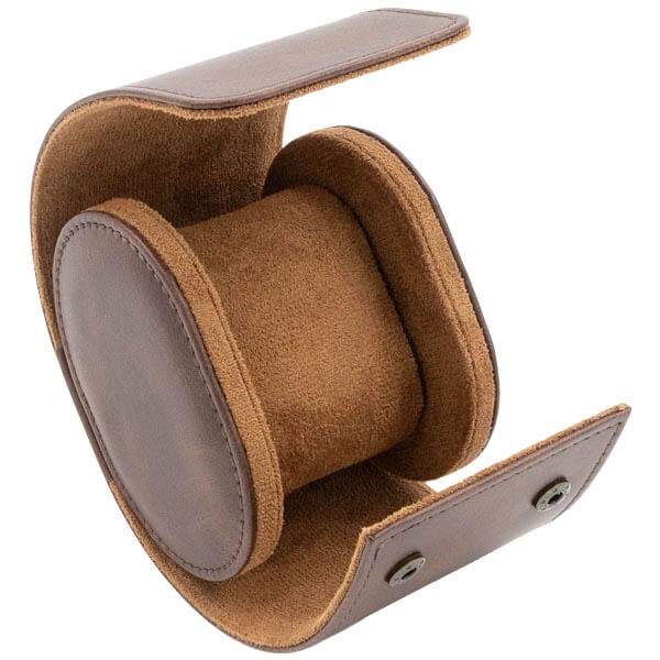 Ur opbevaringsskrin til 1 ur, brun PU læder - Urma.dk