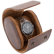 Ur opbevaringsskrin til 1 ur, brun PU læder - Urma.dk