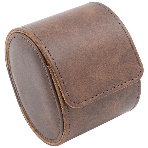 Ur opbevaringsskrin til 1 ur, brun PU læder - Urma.dk