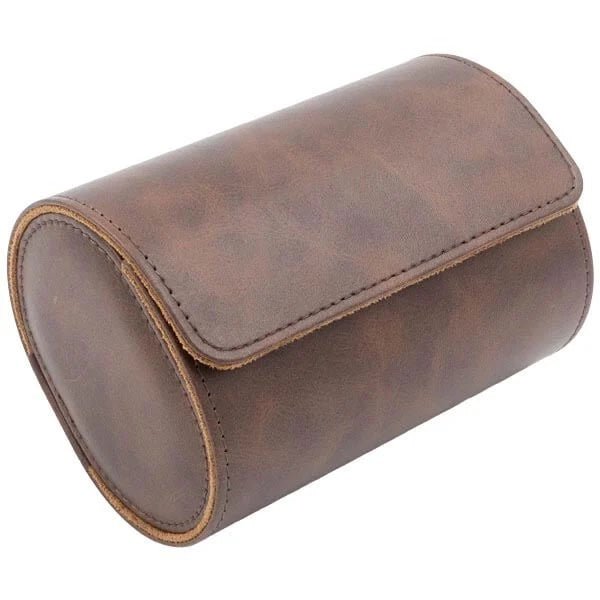 Ur opbevaringsskrin til 2 ure, brun kunstlæder - Urma.dk