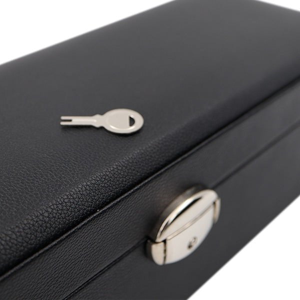 Ur opbevaringsskrin til 6 ure, sort kunstskind - Urma.dk