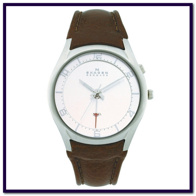 Skagen urrem, brun læder - 519XLSL1