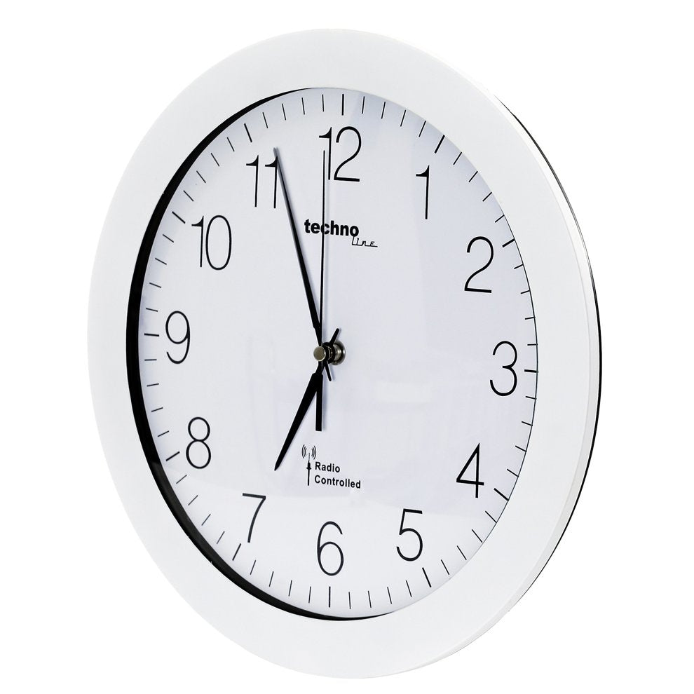 Vægur radiostyret 30 cm - Hvid - Urma.dk