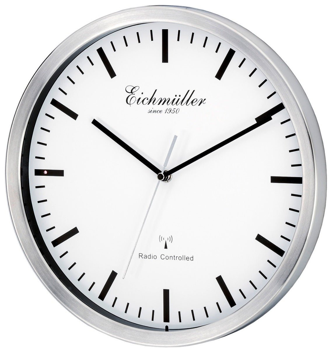 Vægur radiostyret med stålramme - Ø 30,5 cm - Urma.dk