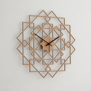 Vægur SQUARE håndlavet i ægte træ 43 cm - Urma.dk