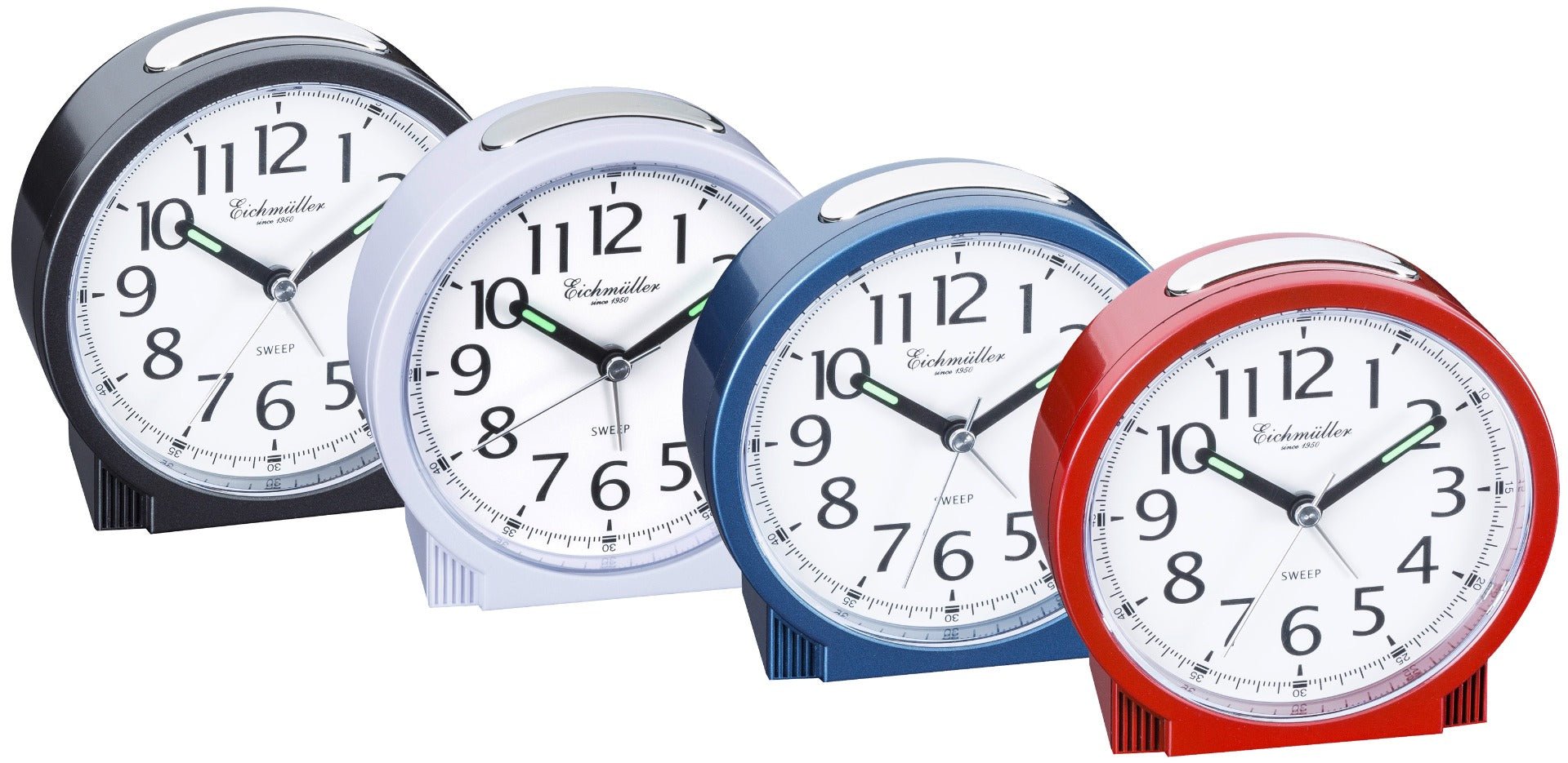 Vækkeur med lydløs sekundviser og stigende bip - alarm - Urma.dk