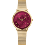 Versace Dame Rustfrit Stål Guld Rød Ur VE8102419 - Urma.dk