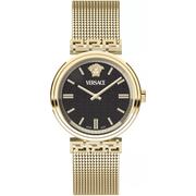 Versace Dame Rustfrit Stål Guld Sort Ur VETCA0724 - Urma.dk