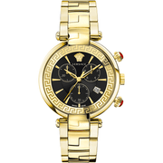Versace Dame Rustfrit Stål Guldfarvet Sort Ur VE2M00621 - Urma.dk