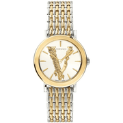 Versace Dame Rustfrit Stål Sølv & Guld Ur VERI00720 - Urma.dk