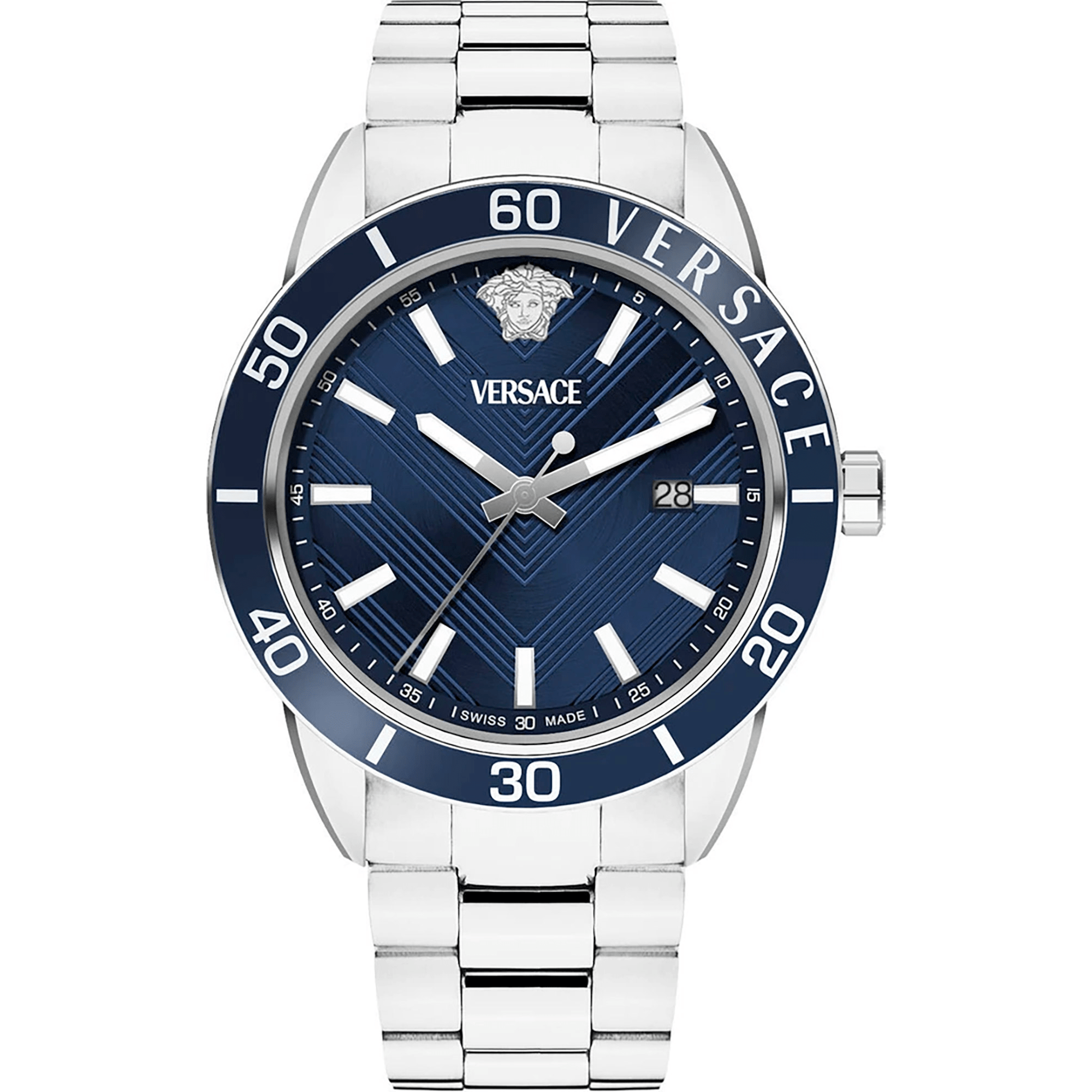 Versace Herreur Rustfrit Stål Blå Analog VEYCA0424 - Urma.dk