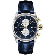 Versace Herreur Rustfrit Stål Blå Læder Chronograph VEV400219 - Urma.dk