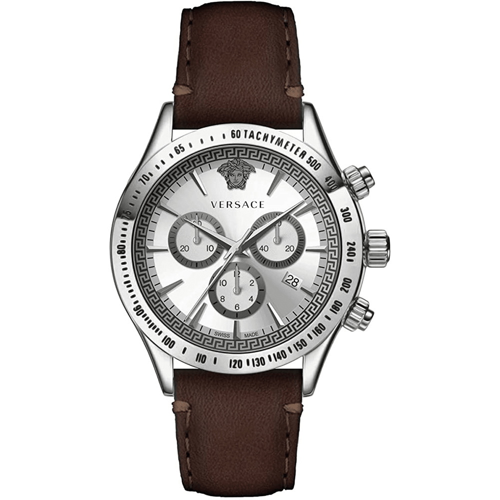 Versace Herreur Rustfrit Stål Brun/Sølvgrå Kronograf VEV700119 - Urma.dk