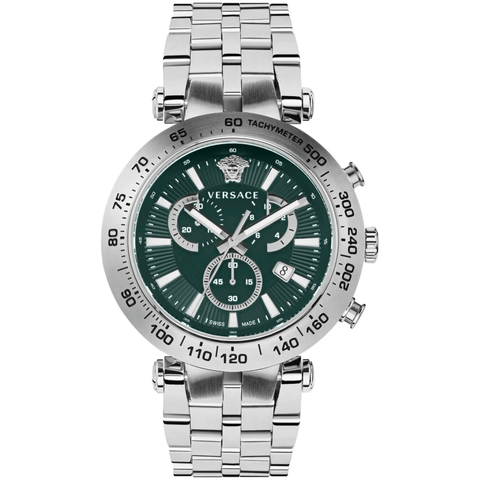Versace Herreur Rustfrit Stål Grøn Kronograf VEJB00522 - Urma.dk