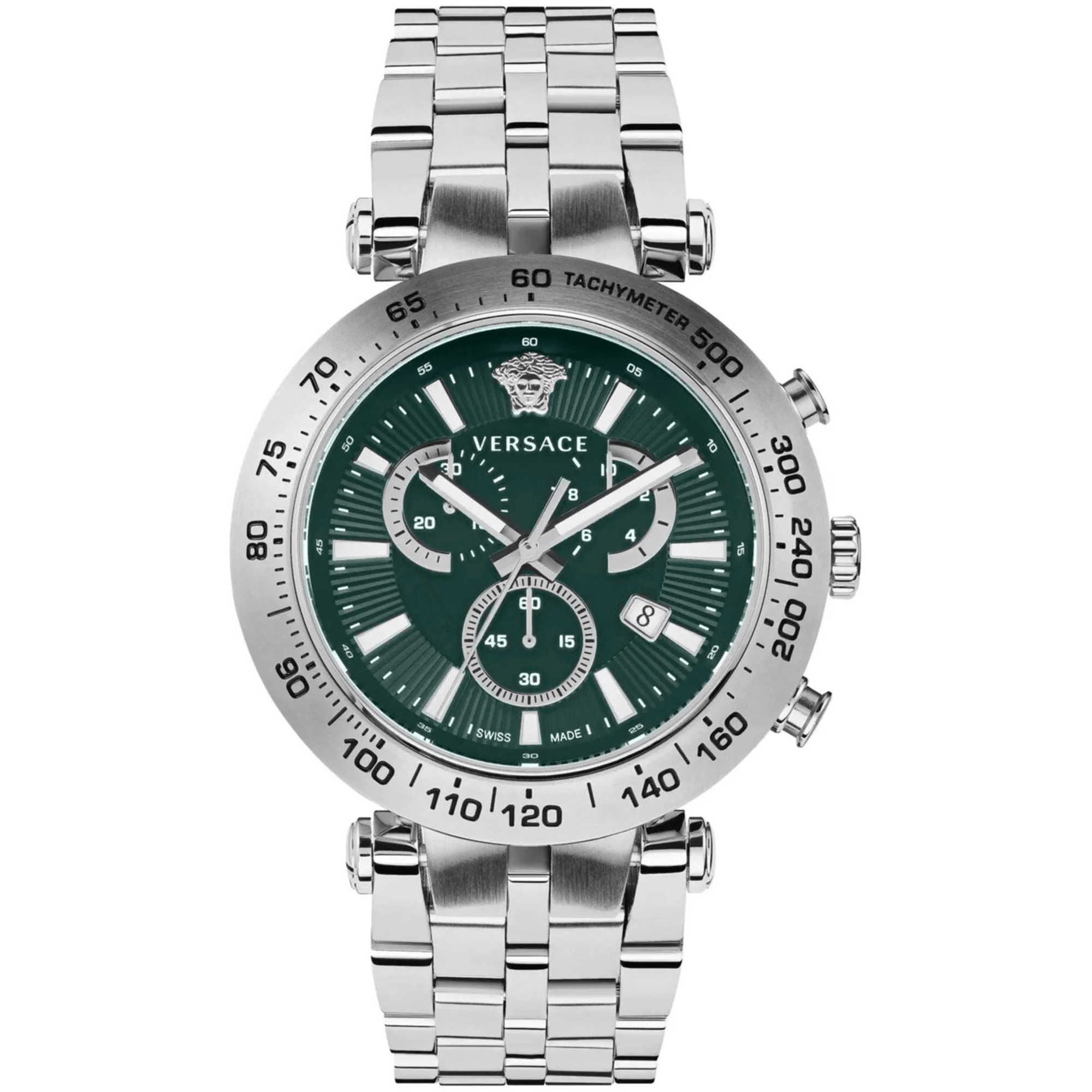Versace Herreur Rustfrit Stål Grøn Kronograf VEJB00522 - Urma.dk