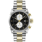 Versace Herreur Rustfrit Stål Guld/Sølv Sort Chronograph VEV400519 - Urma.dk