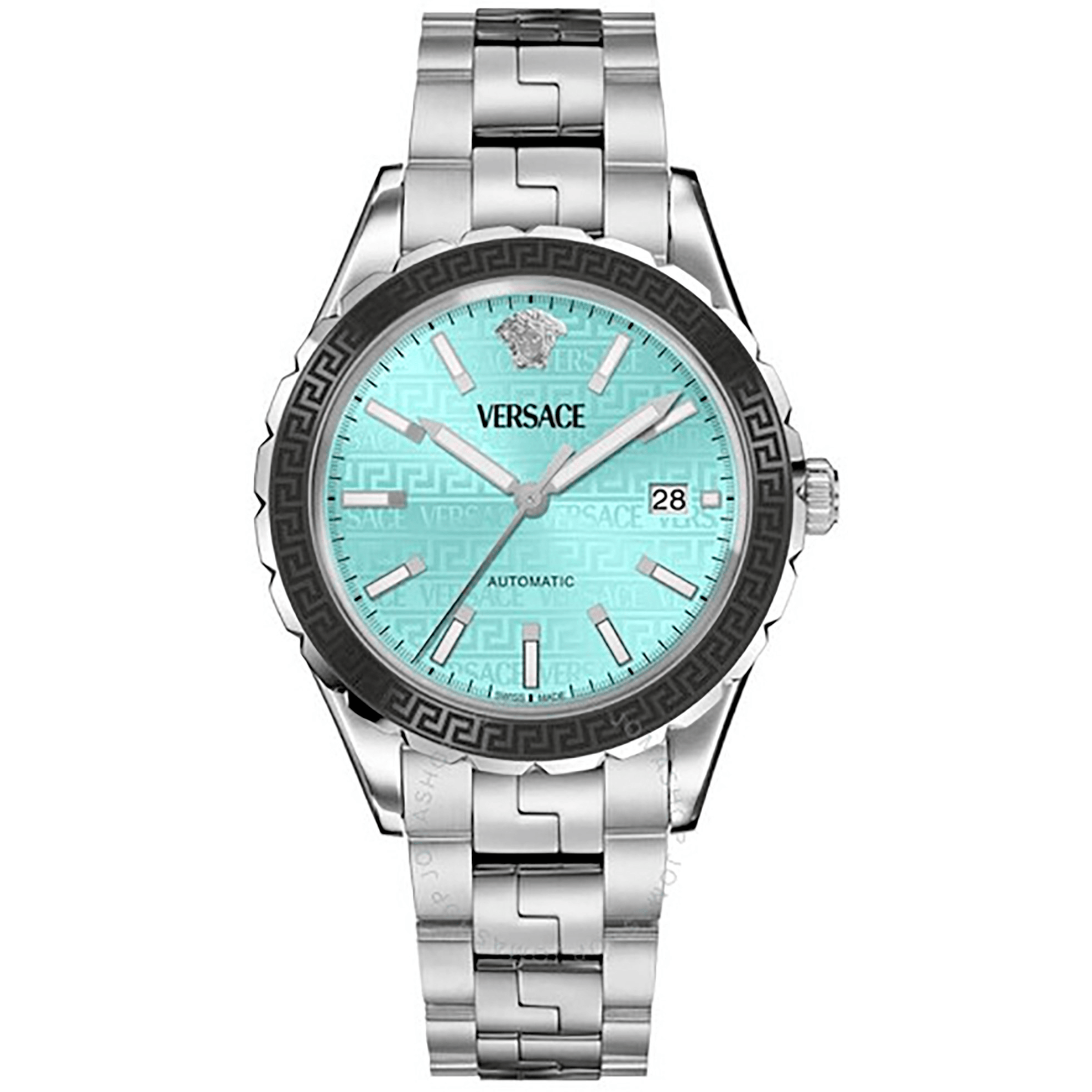 Versace Herreur Rustfrit Stål Sølv Blå Automatisk Ur VEQCA0324 - Urma.dk