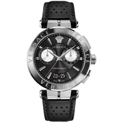 Versace Herreur Rustfrit Stål Sort Kronograf VE1D02123 - Urma.dk