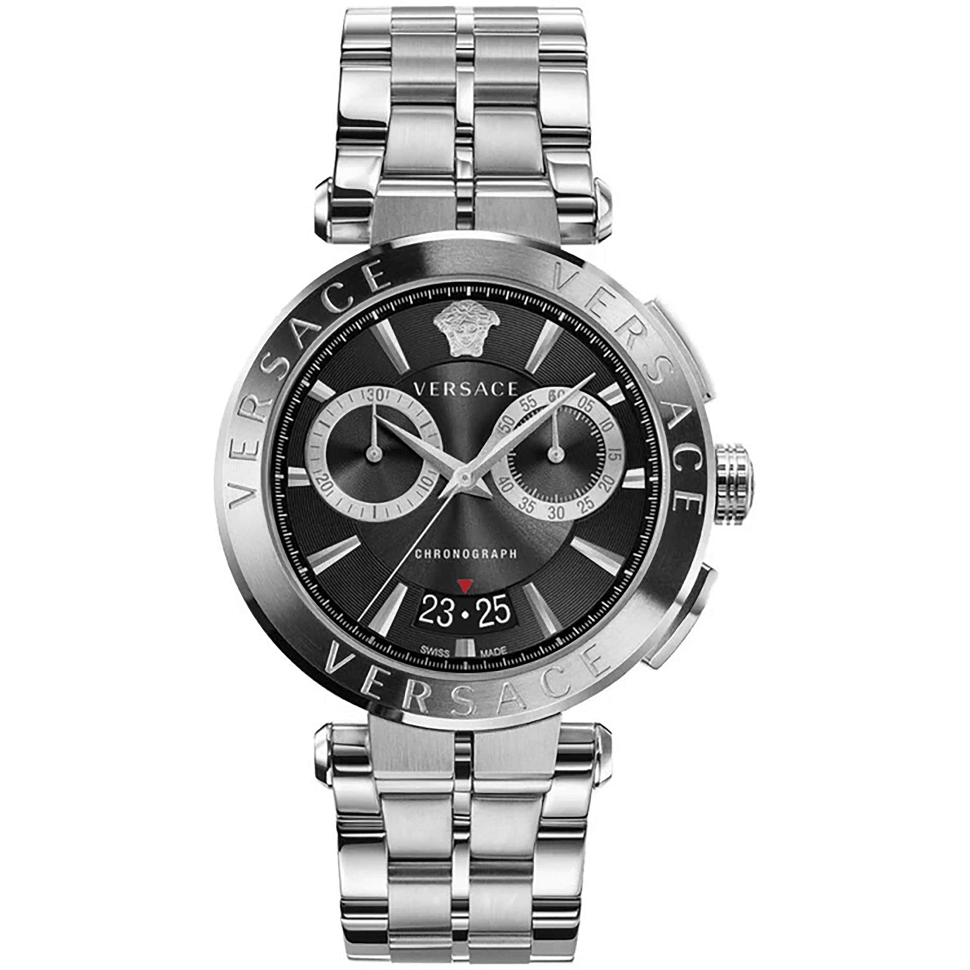 Versace Herreur Rustfrit Stål Sort Kronograf VE1D02623 - Urma.dk