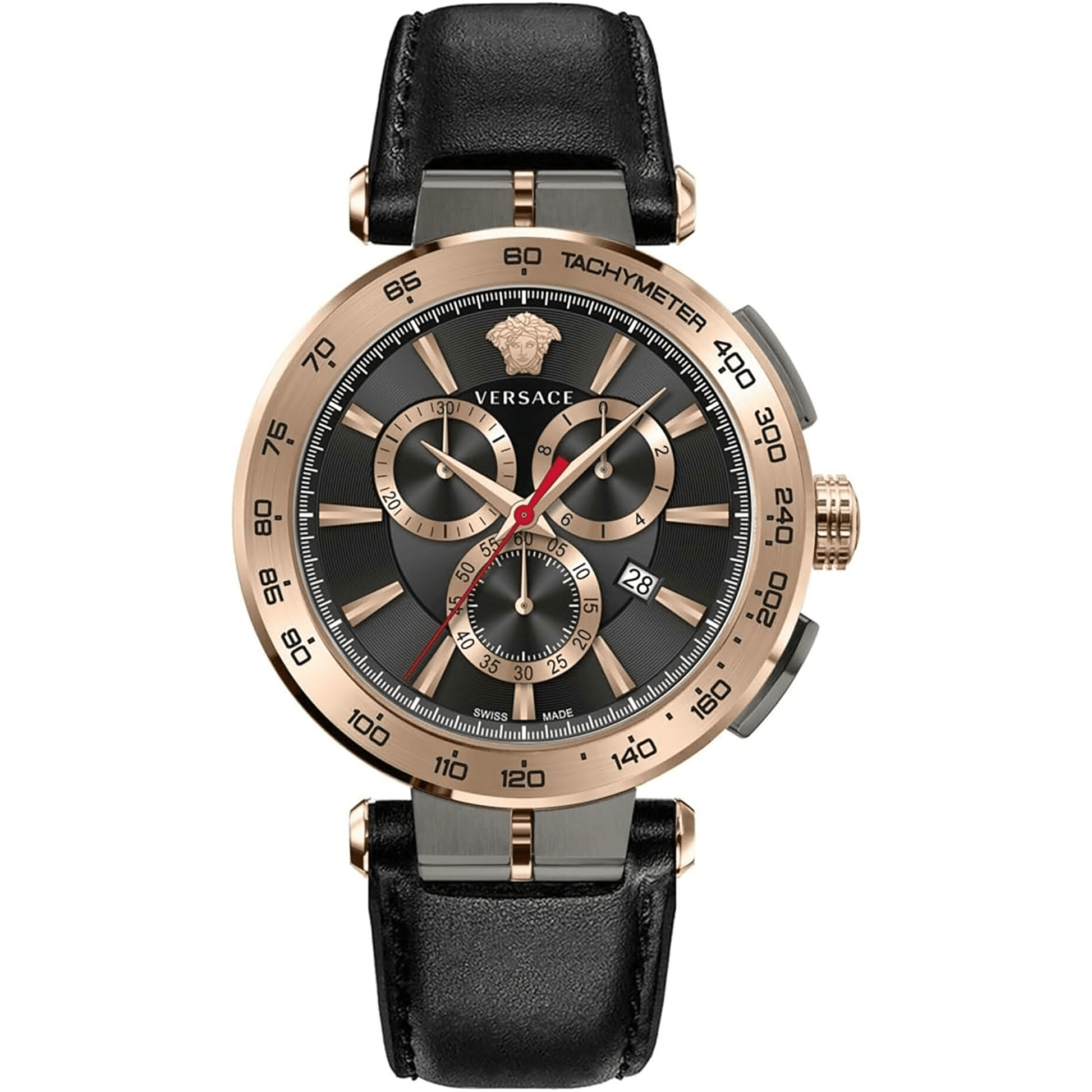 Versace Herreur Rustfrit Stål Sort Kronograf VE6CA0323 - Urma.dk