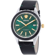 Versace Herreur Rustfrit Stål Sort/Grøn Automatisk Ur VEQCA0124 - Urma.dk