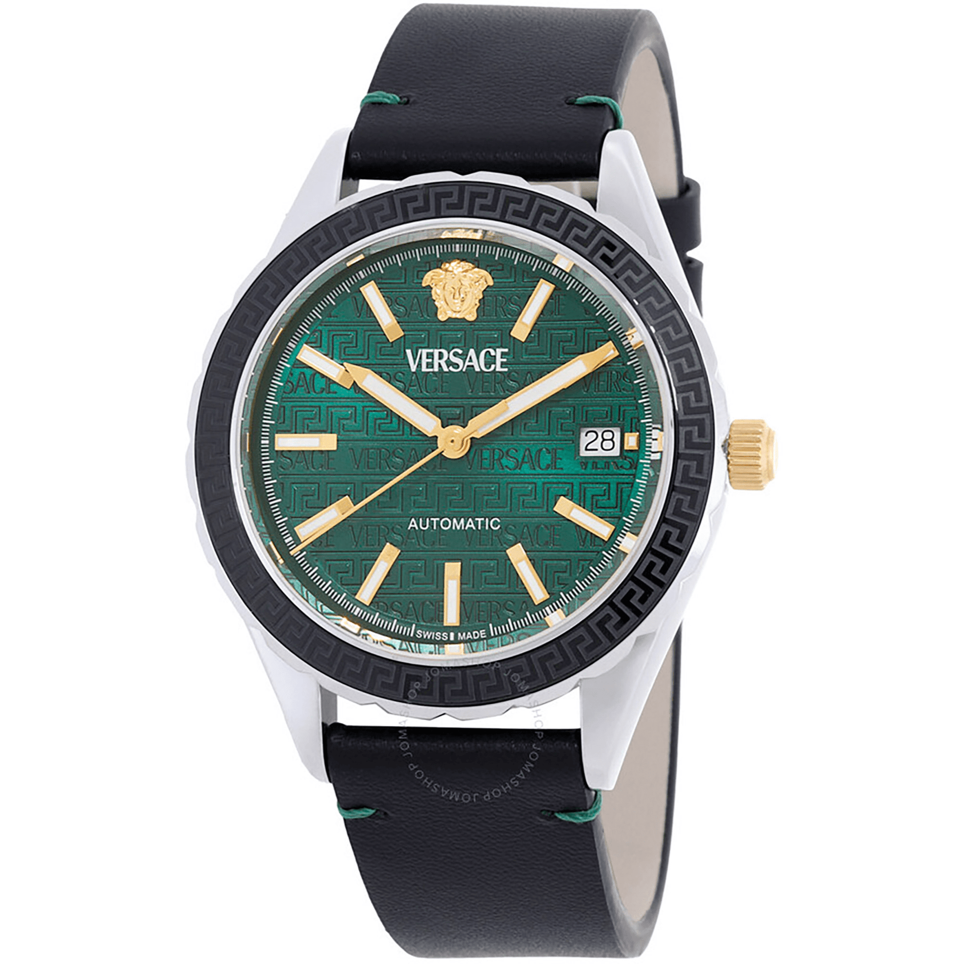 Versace Herreur Rustfrit Stål Sort/Grøn Automatisk Ur VEQCA0124 - Urma.dk