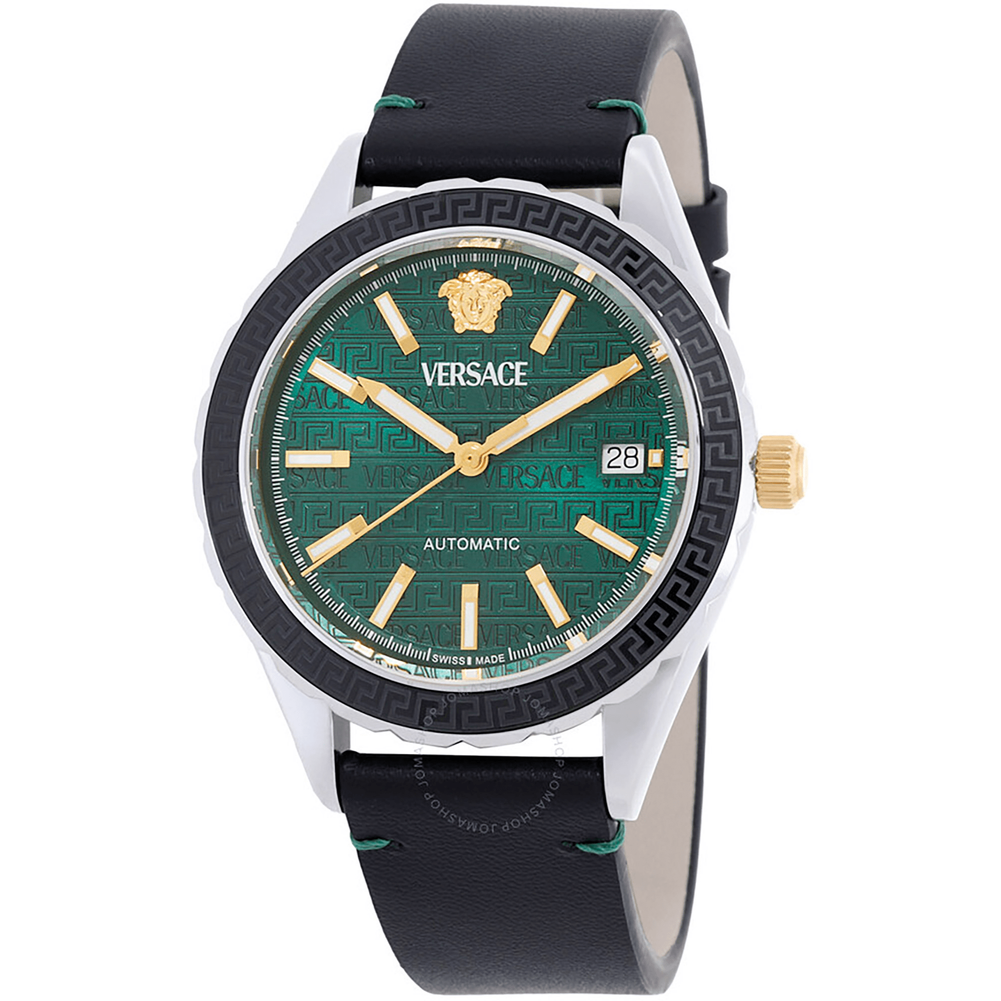 Versace Herreur Rustfrit Stål Sort/Grøn Automatisk Ur VEQCA0124 - Urma.dk