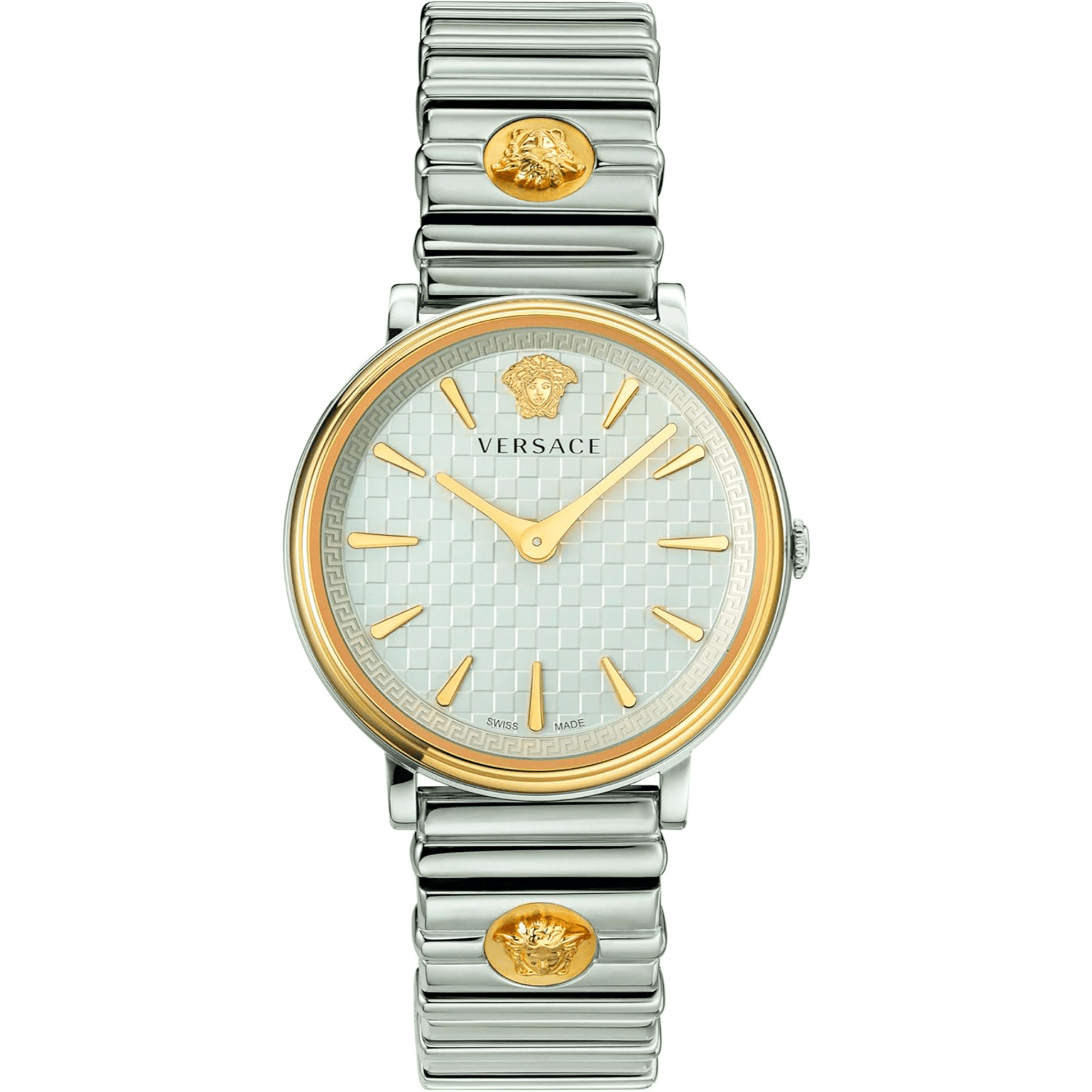 Versace Unisex Rustfrit Stål Sølvgrå/Guldfarvet Ur VE8101419 - Urma.dk