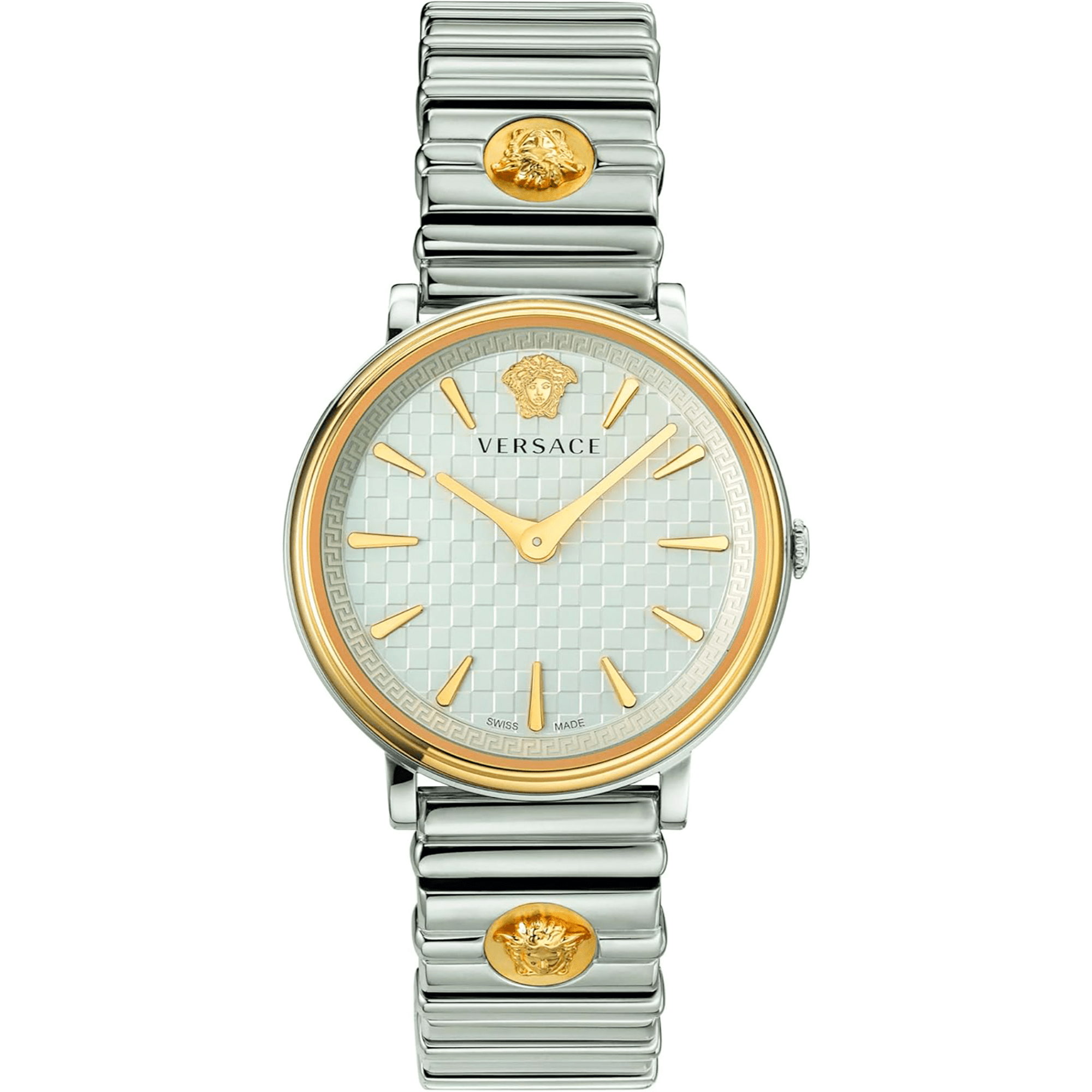 Versace Unisex Rustfrit Stål Sølvgrå/Guldfarvet Ur VE8101419 - Urma.dk