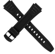 Casio urrem i sort gummi med sort spænde W-800H