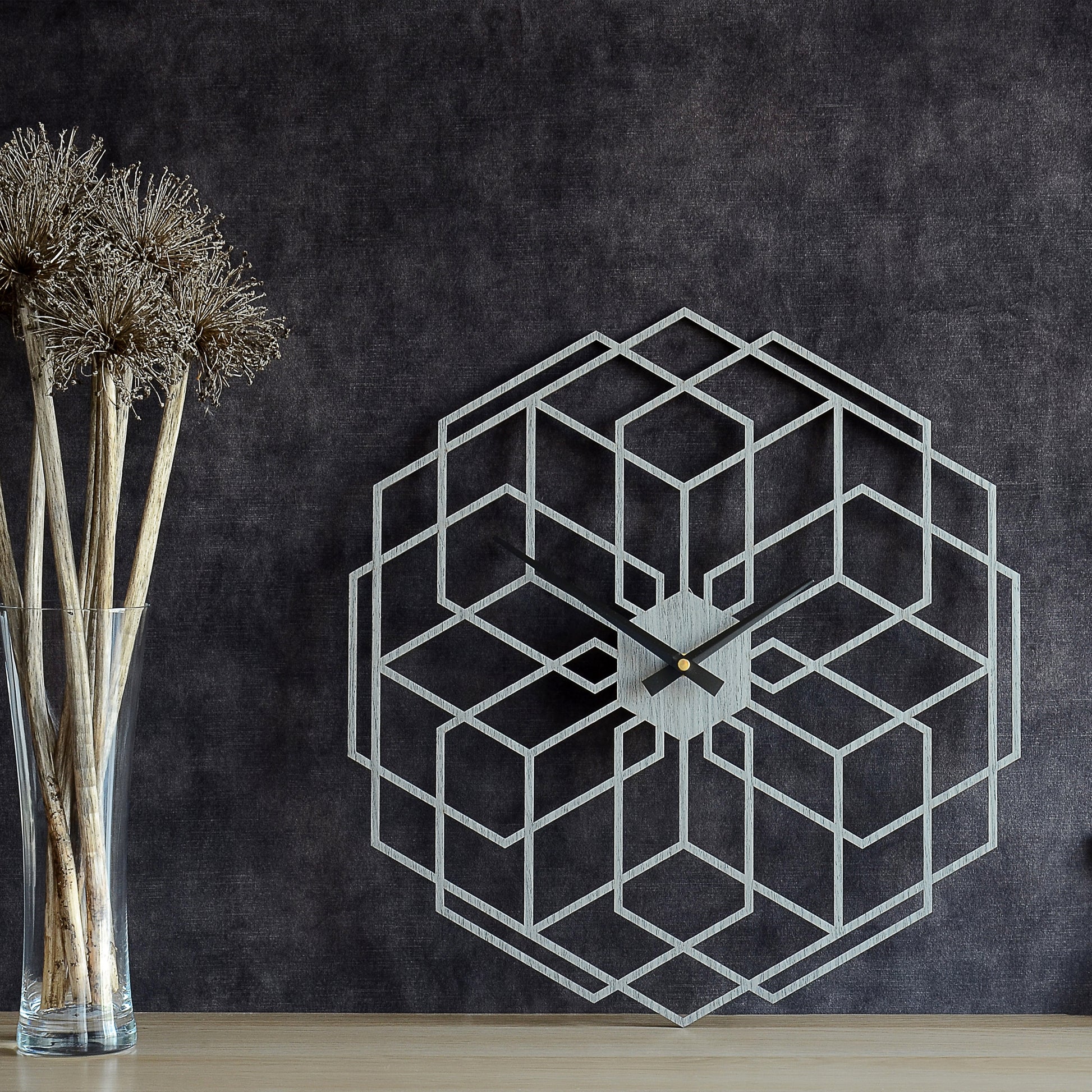 Vægur Hexaflower Håndlavet 43 cm
