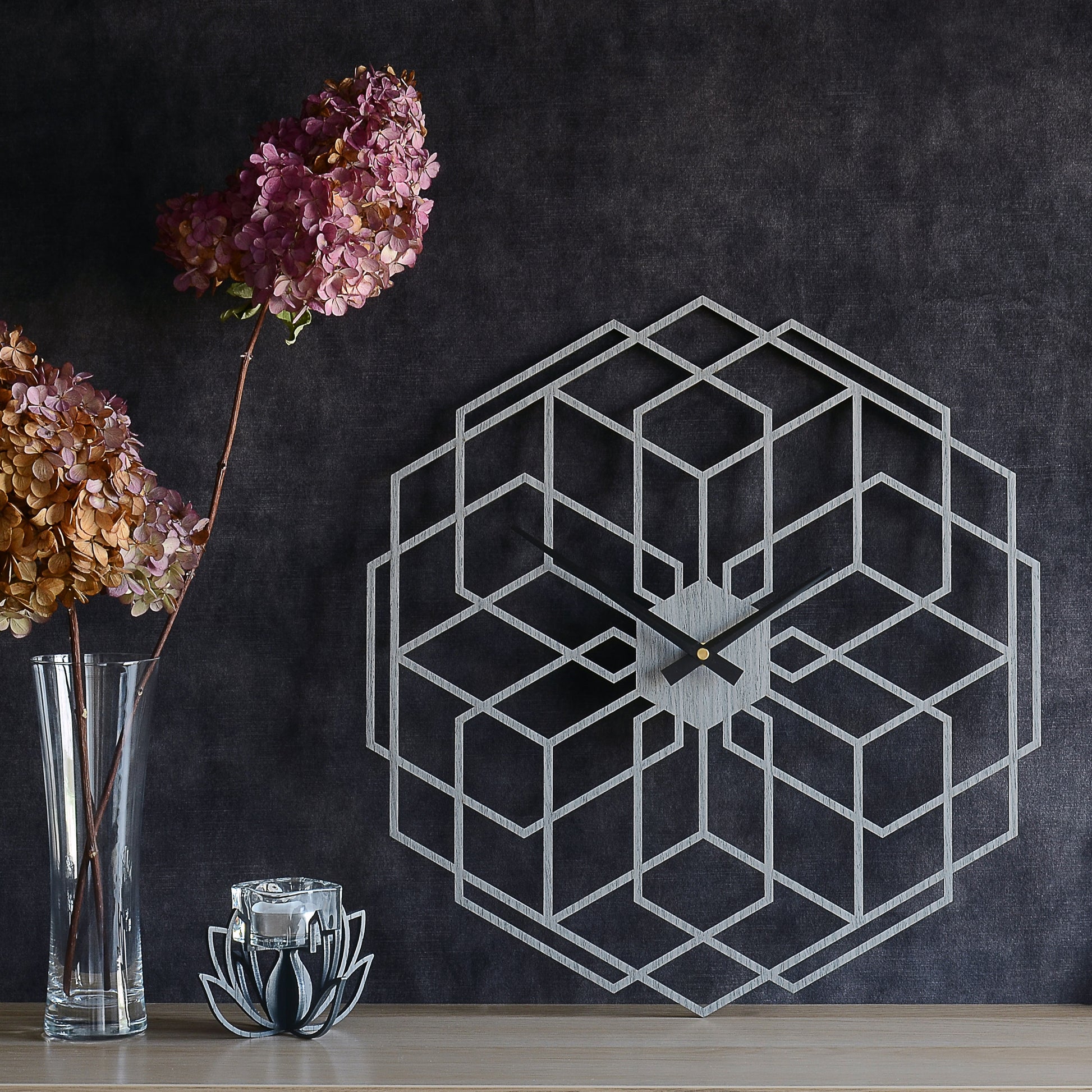Vægur Hexaflower Håndlavet 43 cm