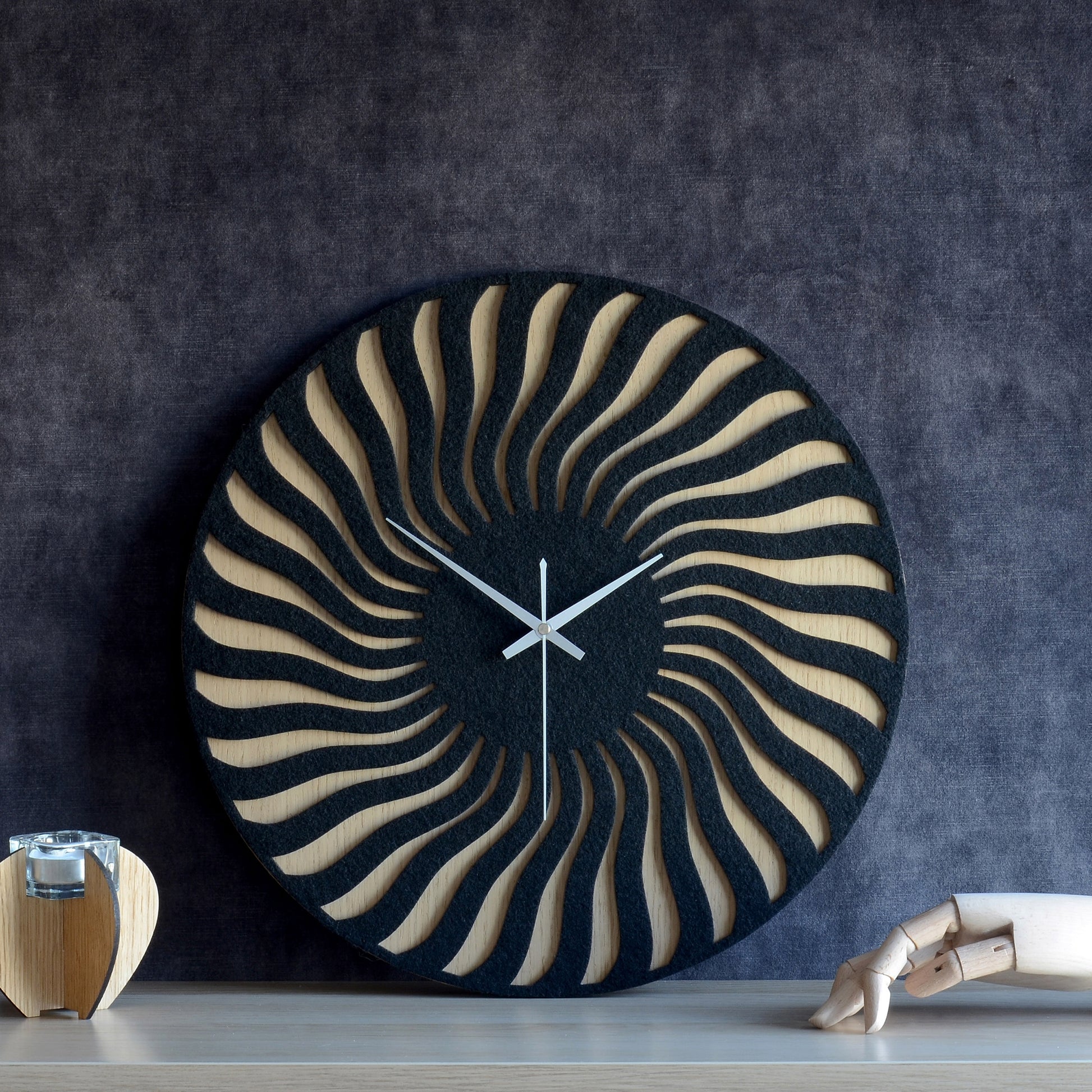 Vægur Sunburst håndlavet 43 cm
